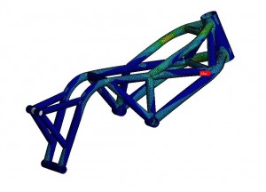 BMW r1150 rt frame simulation