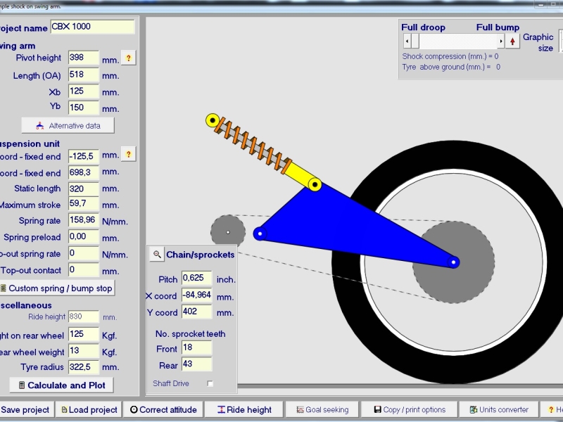 Suspension calculation